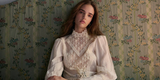 Blouse en dentelle ecru - Juliette