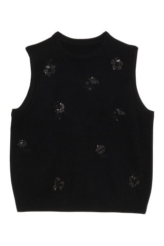 Ärmelloses Top in Marineblau