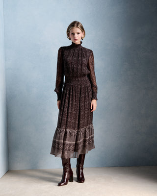 FW26 / Amandine-Kleid – Schokolade