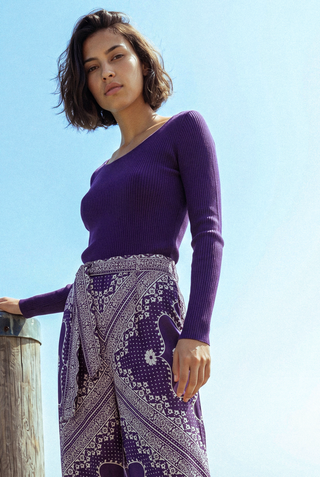 fw24 / sous pull marilyn - violet