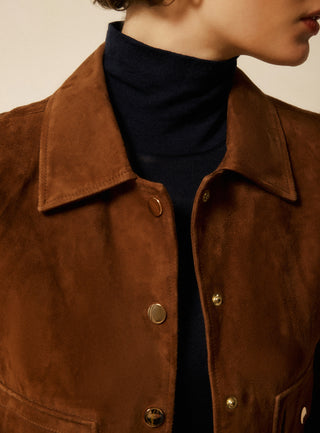 Veste en daim Zoe